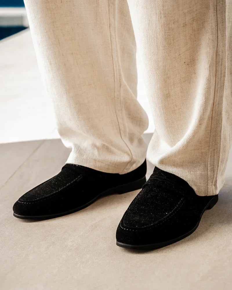 Mocasines Penny de Gamuza Jamd