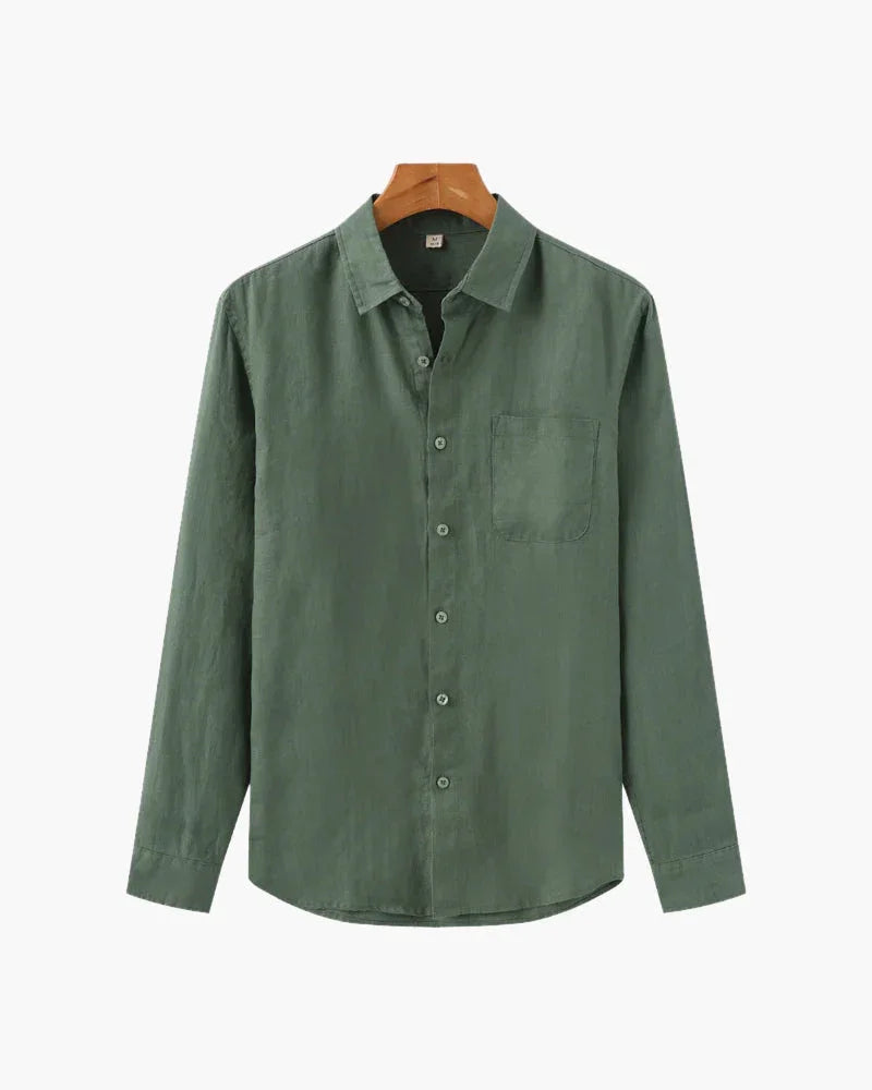 Camisa Elegante Pretoria en Lino 100%- Jamd
