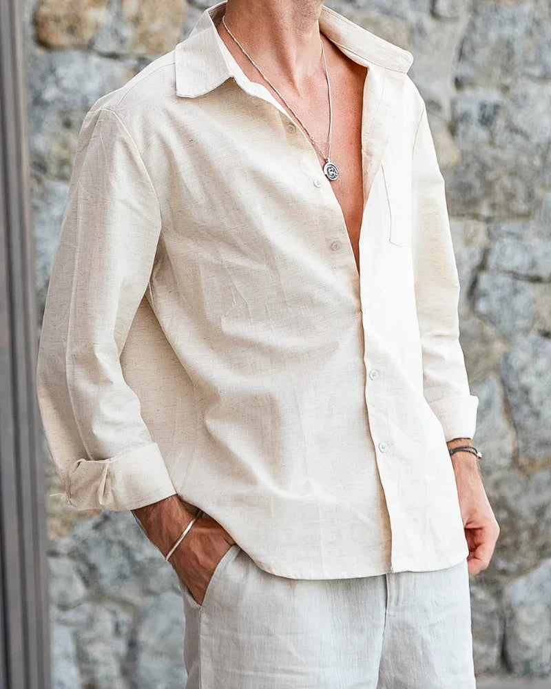 Camisa Elegante Pretoria en Lino 100%