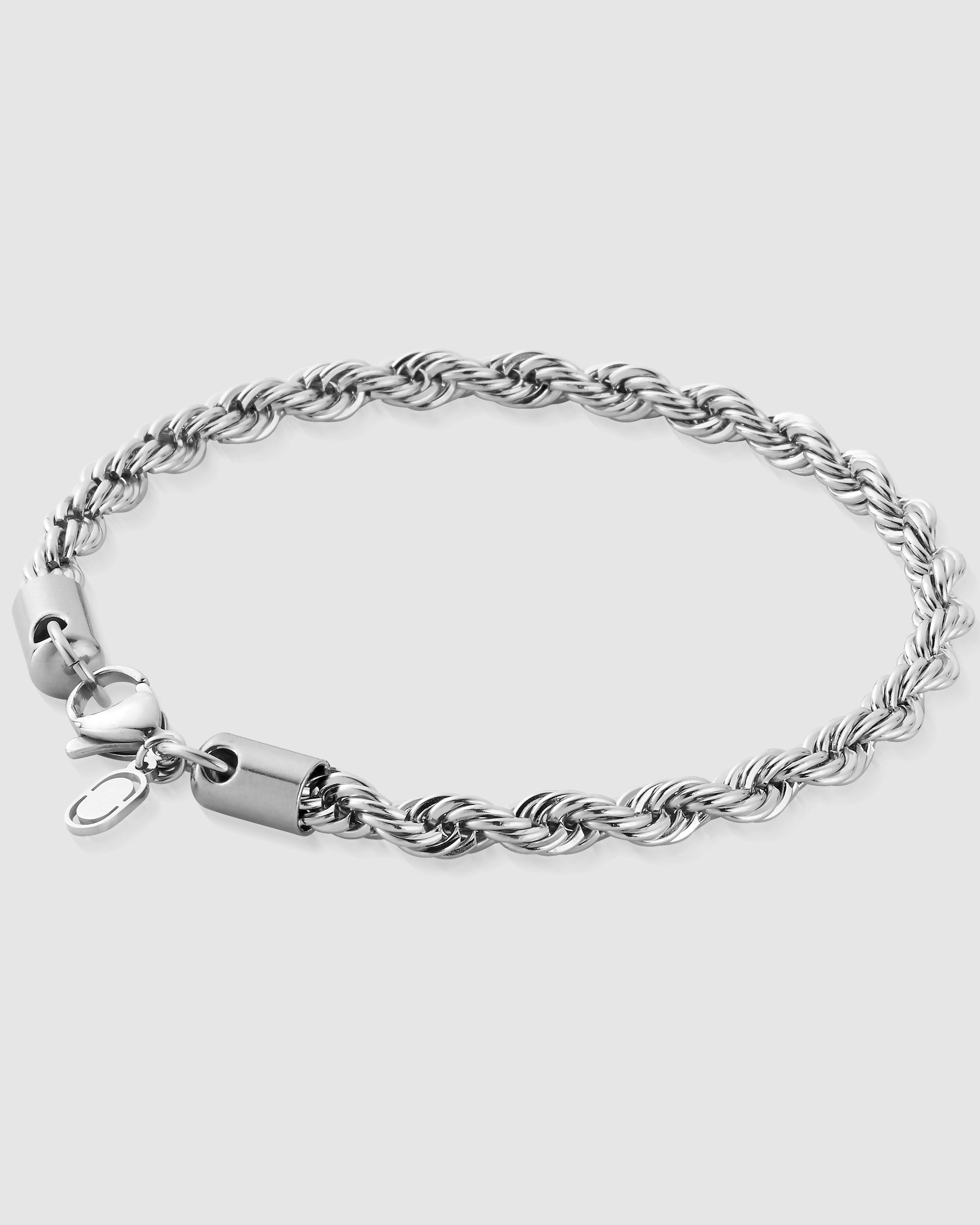 Pulsera de Plata Cuerda Elegante – 5mm- JAMD