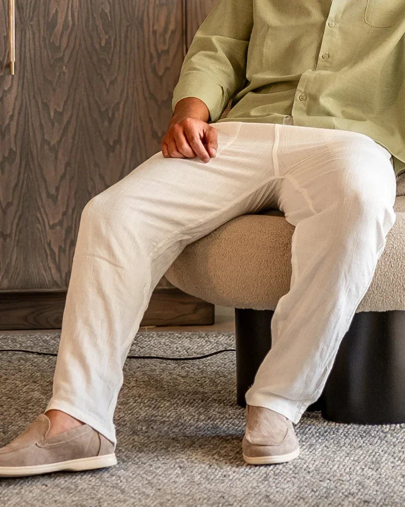 Marrakech - Linen Pantalon (Slim Fit) - Old Money